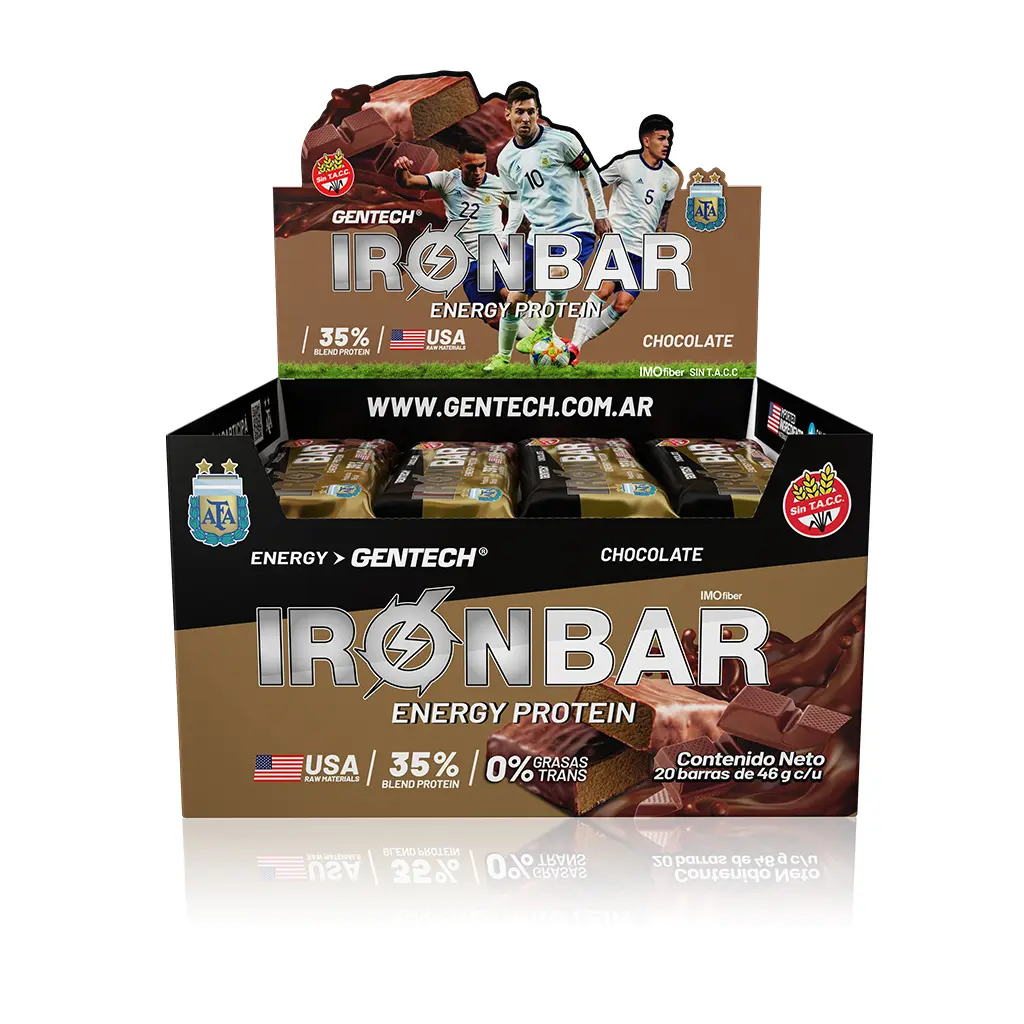IRON BAR x 20 unidades - Gentech (Cookies & Cream)