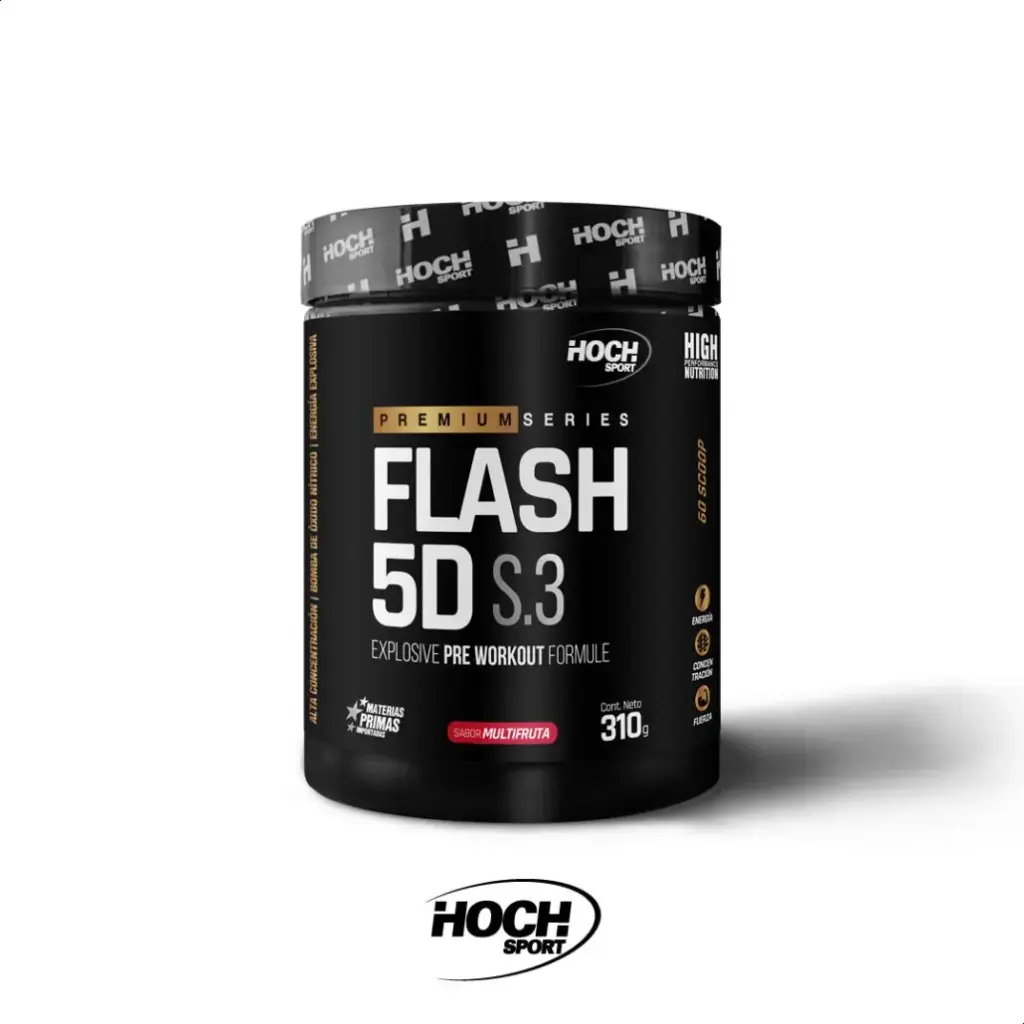 FLASH 5D (PRE ENTRENO) X 320 grs HOCH SPORT