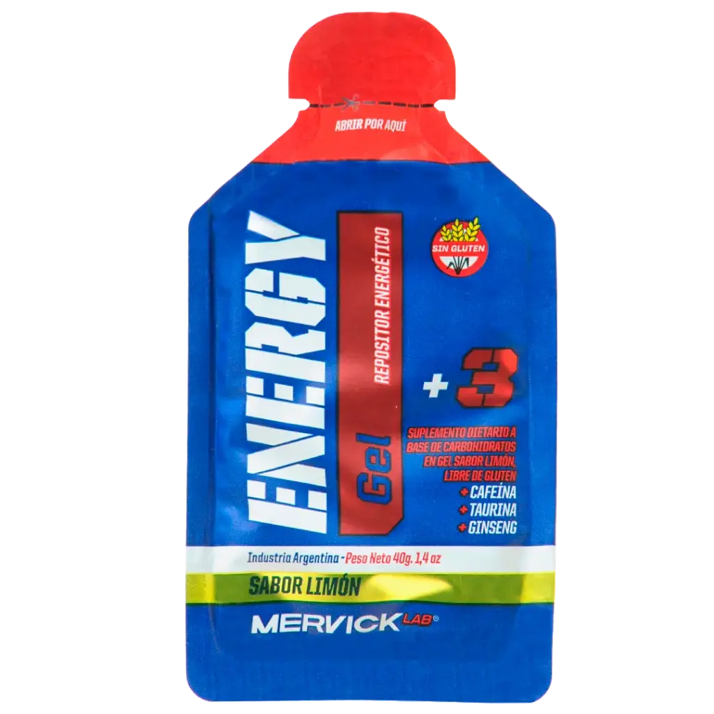 ENARGY GEL CON CAFEINA x 12 sobres - Mervick (Naranja)