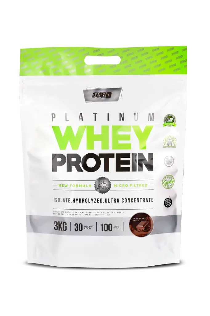 [01010203] PLATINUM WHEY PROTEIN x 3 Kg - Star Nutrition (Chocolate)