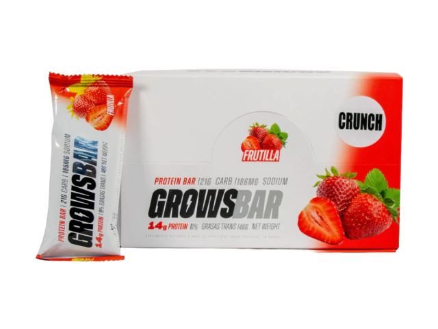 GROWSBAR CRUNCH X 12 UN WORLD NUTRITION BAR