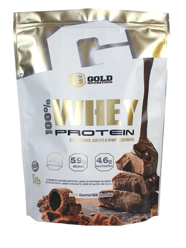 100% WHEY PROTEIN x 5 lb - Gold Nutrition (Chocolate)