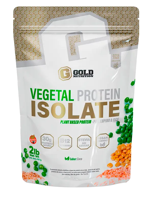 VEGETAL PROTEIN ISOLATE x 2 lb - Gold Nutrition (Coco)