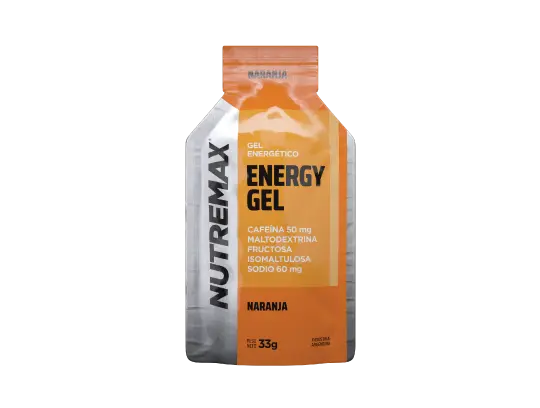 ENERGY GEL CON CAFEINA 12 unidades - Nutremax (Naranja)