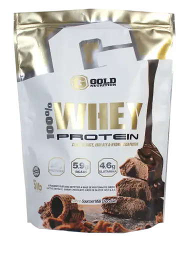 100% WHEY PROTEIN x 5 LBS GOLD NUTRITION