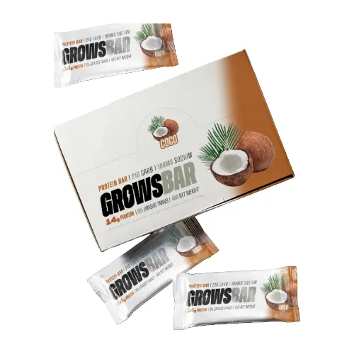 GROWSBAR LOWCARB X 12 UN WORLD NUTRITION