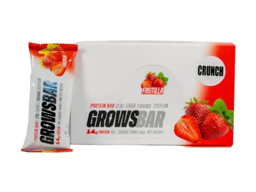 GROWSBAR CRUNCH X 12 UN WORLD NUTRITION BAR